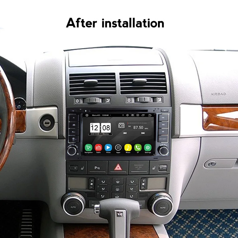 2 din 7-дюймовый автомобильный DVD-плеер для VW Touareg Multivan (2002-2010) GPS 4G WIFI приемник Радио RDS