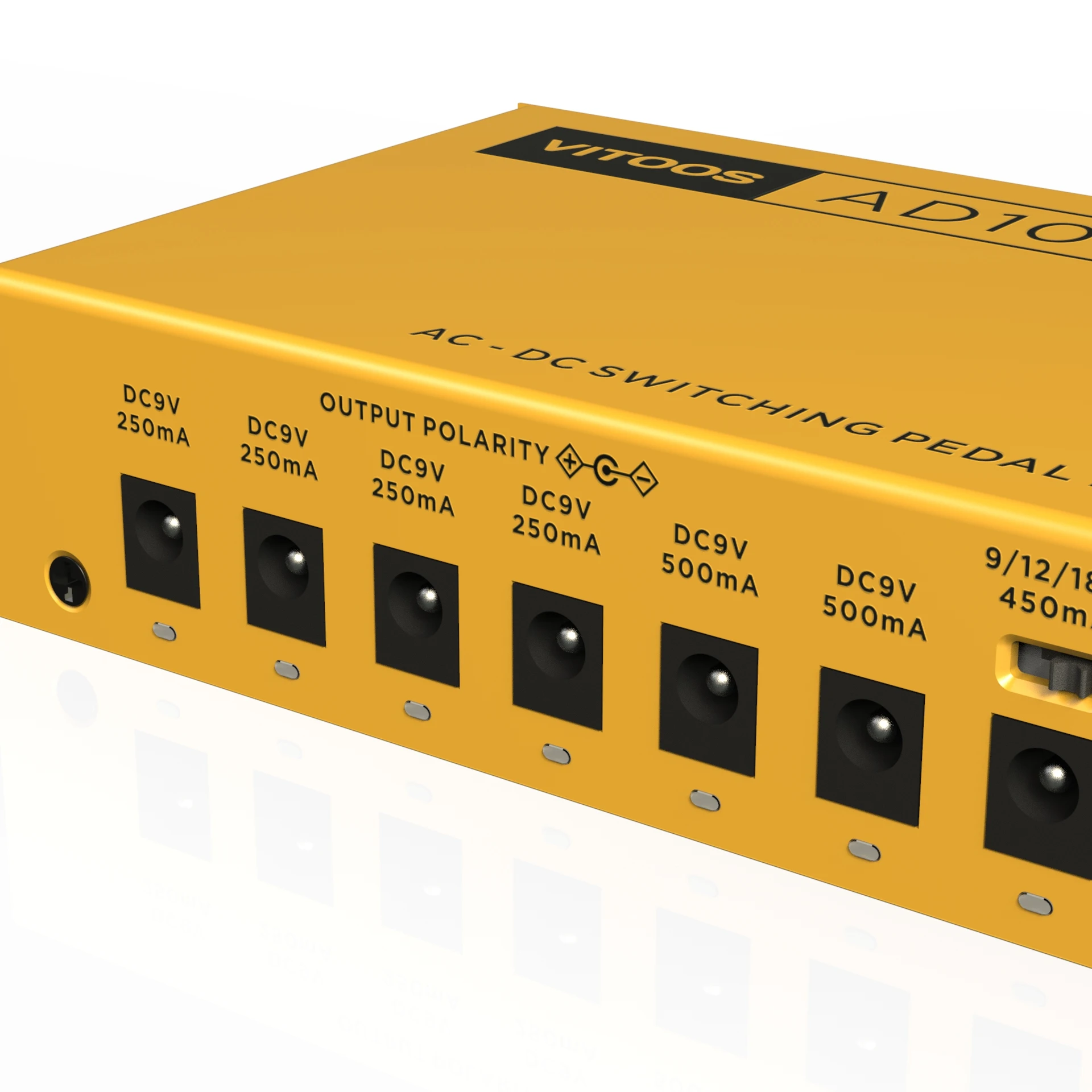 VITOOS AD10S-SV4 Effect Pedal Power Supply Fully Isolated Filter Ripple Noise Reduction High Power Digital Effector