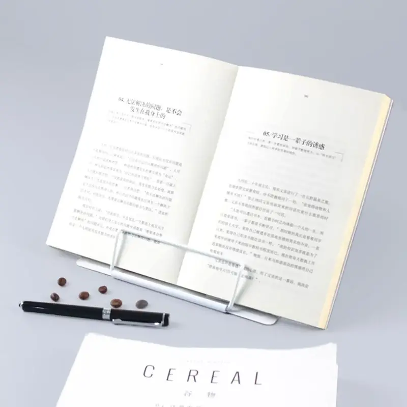 

Office/School Bookstand Bookshelf Document Holder Steel Book Holder Adjustable Six Angles Reading Tool for Magazine Document