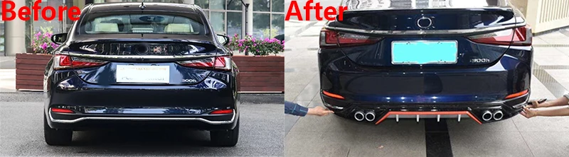 Автомобильный задний бампер разветвитель для Lexus ES передний бампер для губ кузова автомобильный стикер модифицированный ES 200 260 300H