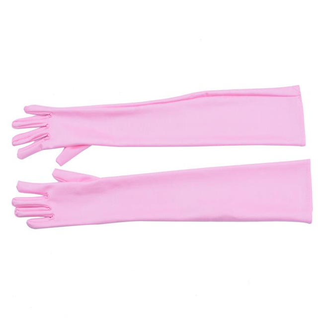 Winter Long Gloves Women's Mittens Fashion Solid Colors Female Satin Opera Evening Party Prom Costume Glove