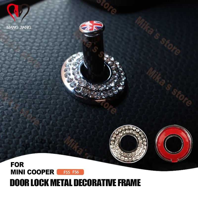 2PCS For Mini Cooper F56 F55 Car Styling Diamond Interior Details Door
