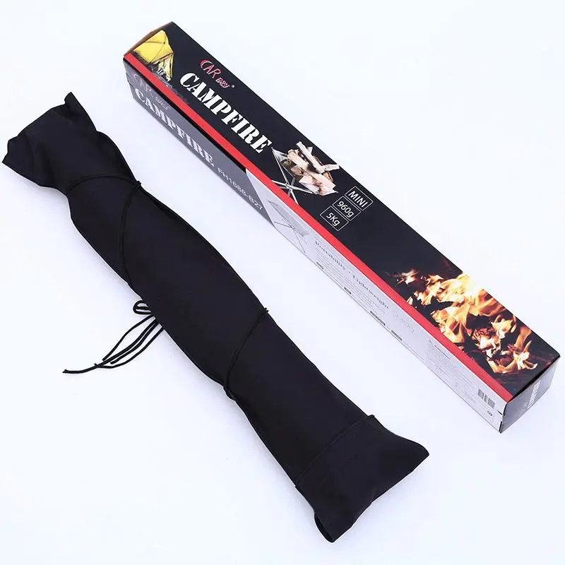 Portable Outdoor Fire Pit: Collapsing Steel Mesh FirePlace- Perfect for Camping, Backyard and Garden- Carrying Bag Included