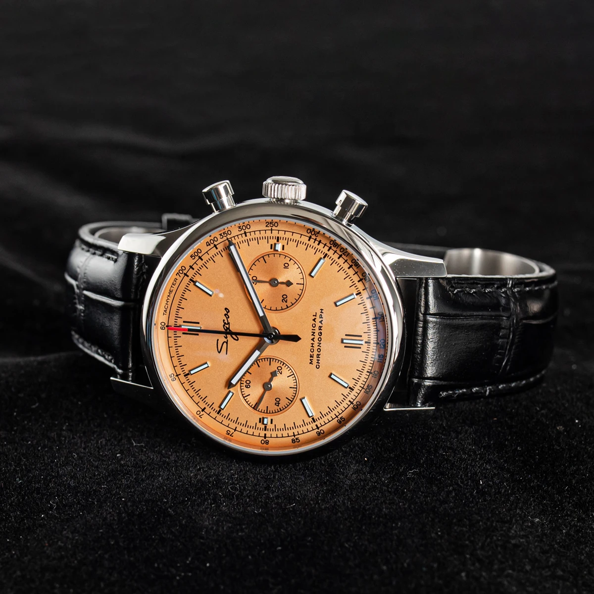 Sugess Panda 40 Orologio Cronografo Pilota Da Uomo Air Force Sapphire Colors St1901 Movimento Originale Orologi Da Polso Meccanici Moda