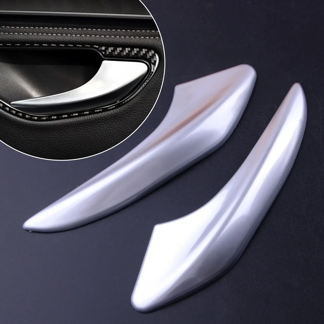 CITALL Chrome ABS Car Interior Front Door Handle Doorknob Decor Trim for Mercedes-Benz Vito W447 2014 2015 2016 2017 2018 2019 | Автомобили