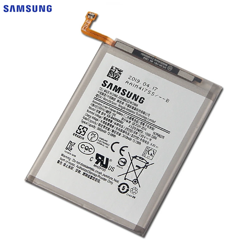 Оригинальная батарея samsung EB-BA606ABU для samsung Galaxy A60 запасная батарея 3500mAh