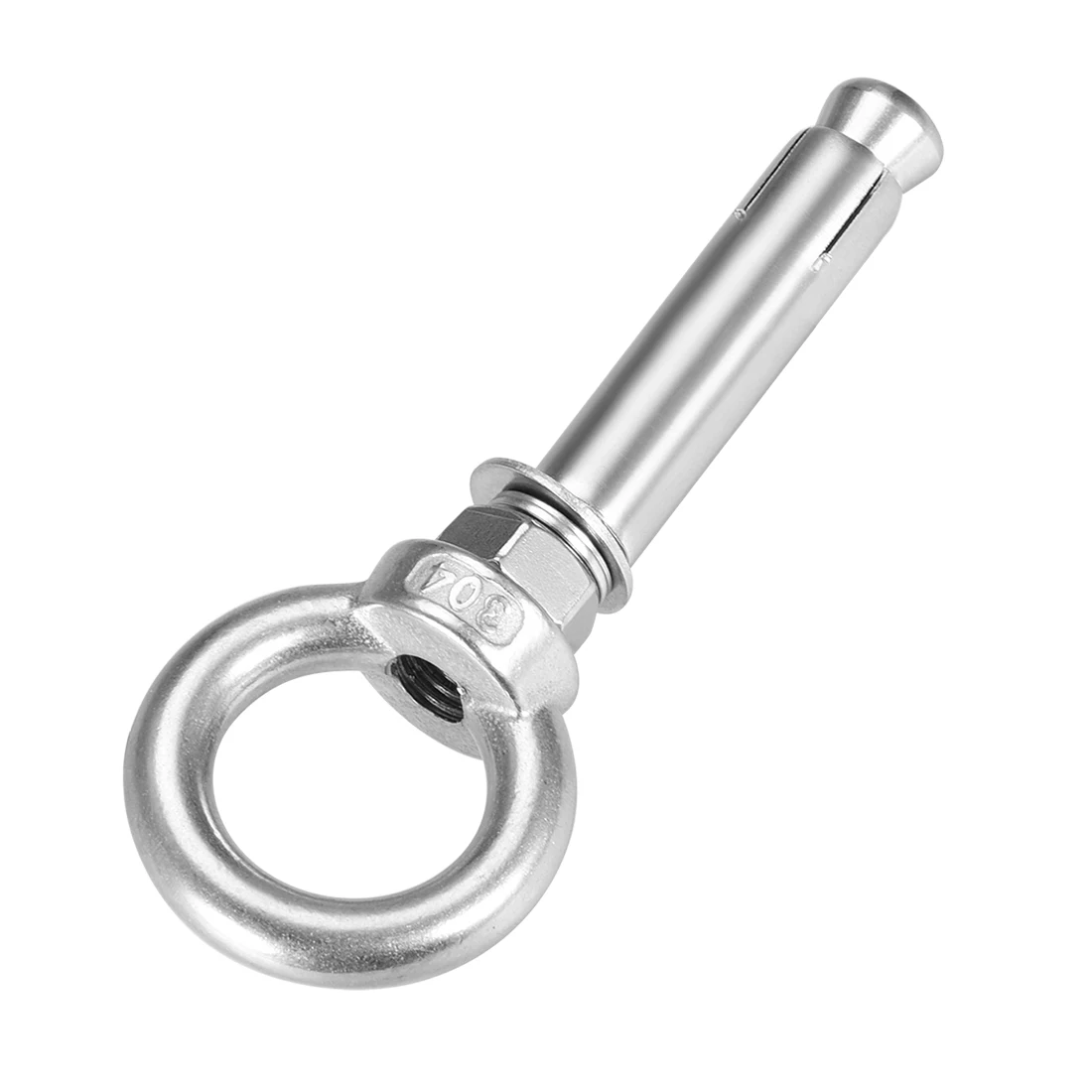 Uxcell 4 шт. M6 M8 M10 Метрическая Расширительная Eyebolt гайка винт w кольцо 304 нержавеющая сталь анкер сырье болты длина 50 мм-120 мм