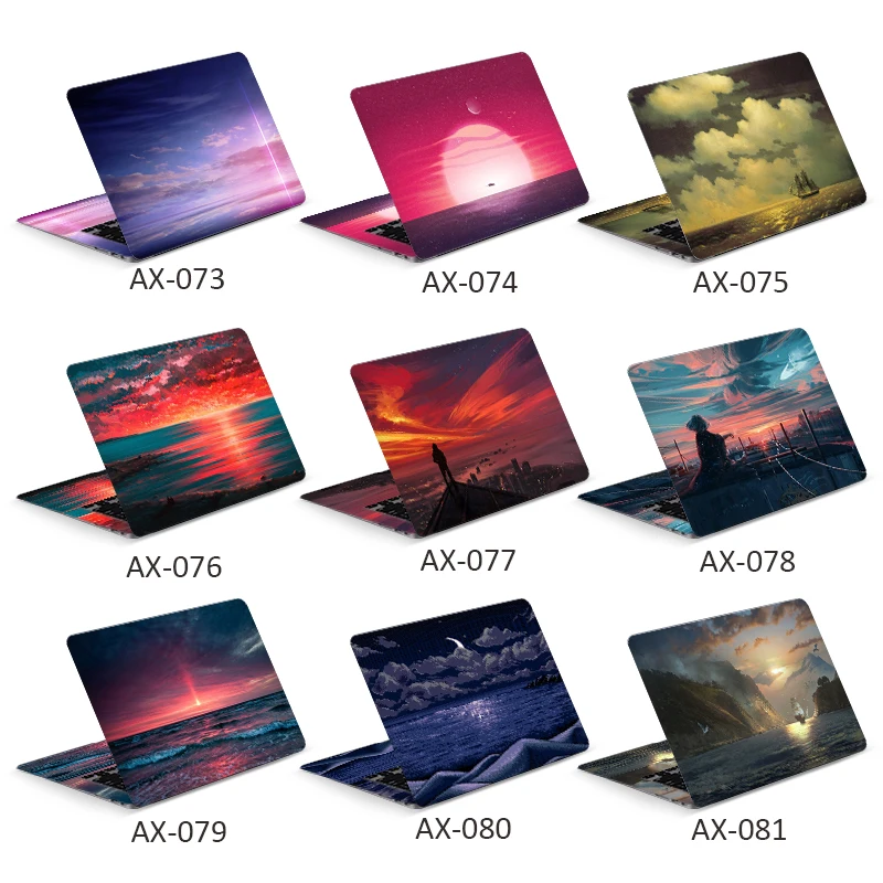 DIY sunset sea laptop sticker laptop skin 12/13/14/15/17 inch for MacBook/HP/Acer/Dell/ASUS/Lenovo