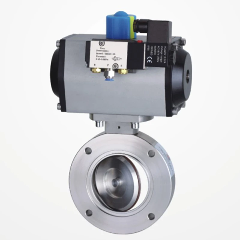 

Carbon steel High vacuum pneumatic butterfly valve GIQ-150