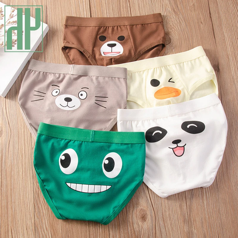 Ropa interior de algodón para niños, pantalones cortos de dibujos animados, bragas para bebés, 3 uds.