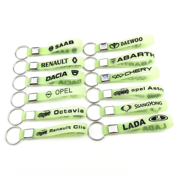 

Luminous Car keyring keychain sticker for Volvo S60 XC90 V40 V70 Ford Focus kuga Fiesta Ecosport Mondeo BMW audi benz lada skoda