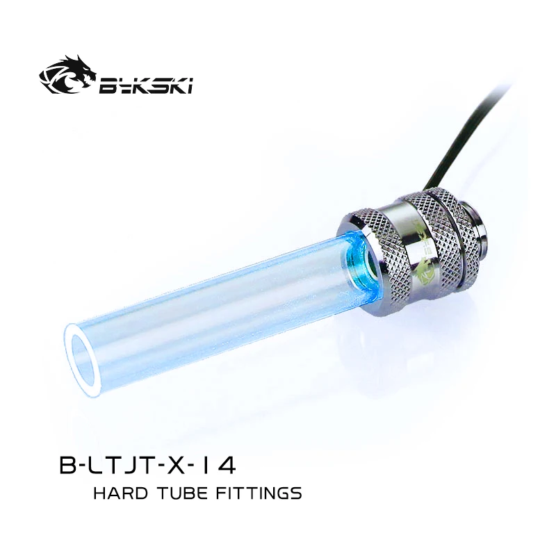 Bykski B-LTJT-X-14 G1/4'' water cooling Fittings lighting Hard Tube connector Quick twist for OD14mm/16mm hard tube 4 seal rings