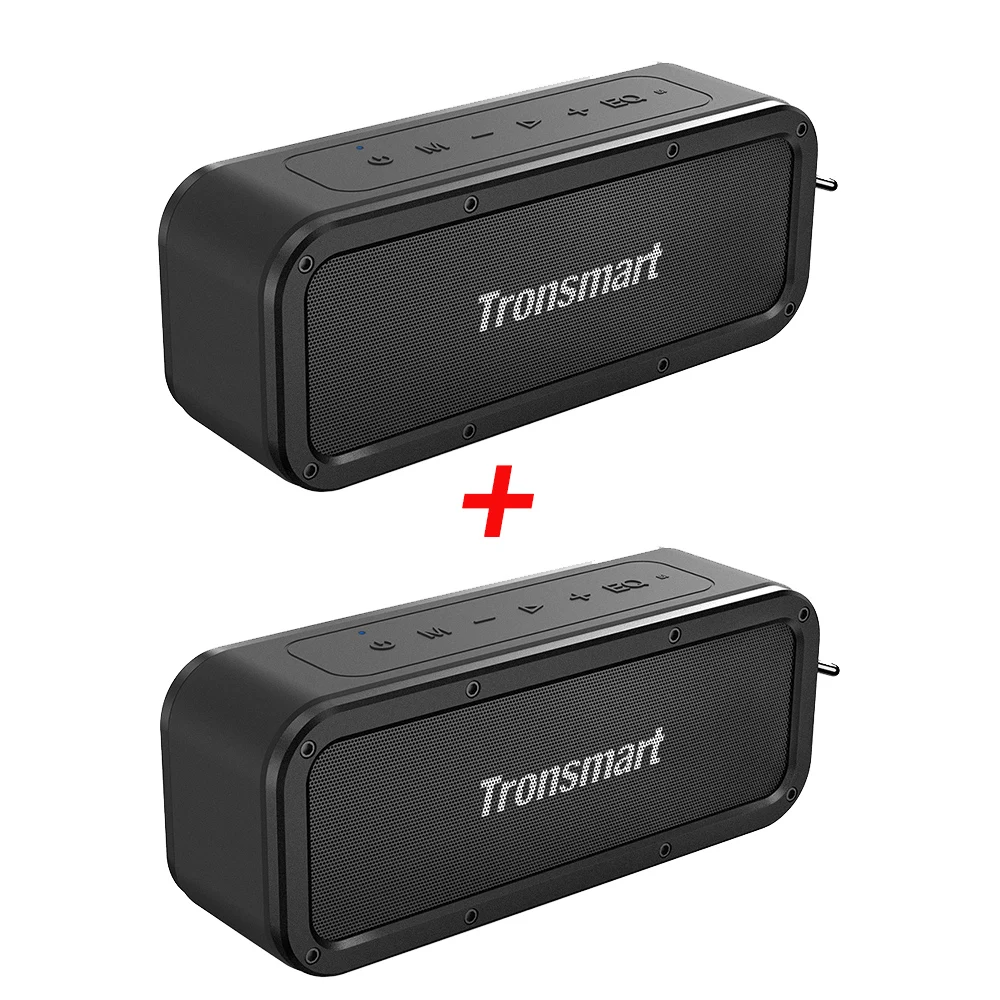 2pcs Force Tronsmart Force Bluetooth 5,0 динамик 40 Вт портативный динамик IPX7 водонепроницаемый TWS динамик s 15H время воспроизведения с сабвуфером, NFC телефон - Цвет: 2pcs Force