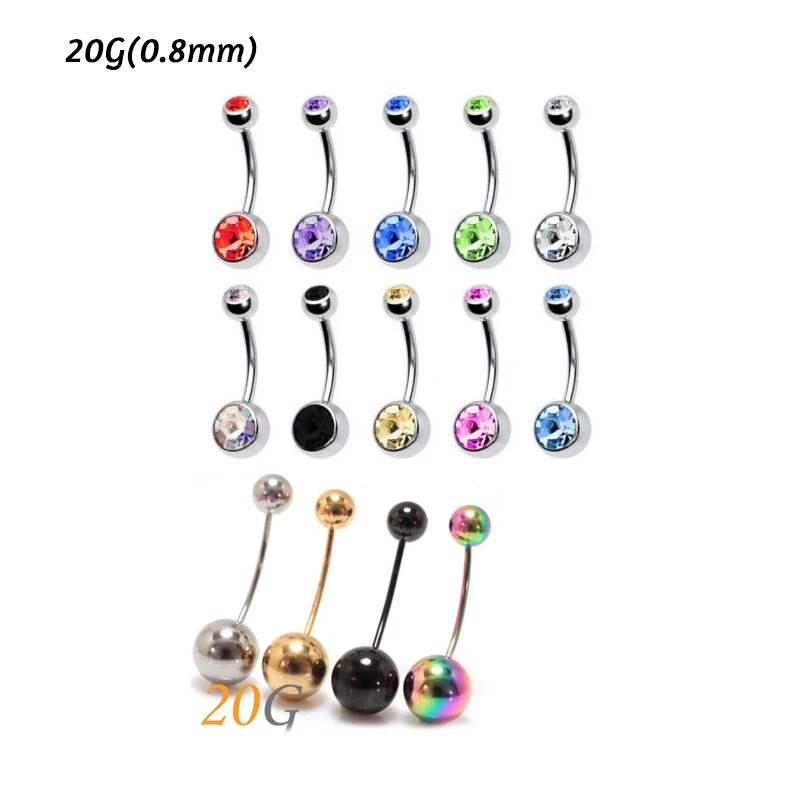 Two Belly Button Piercing