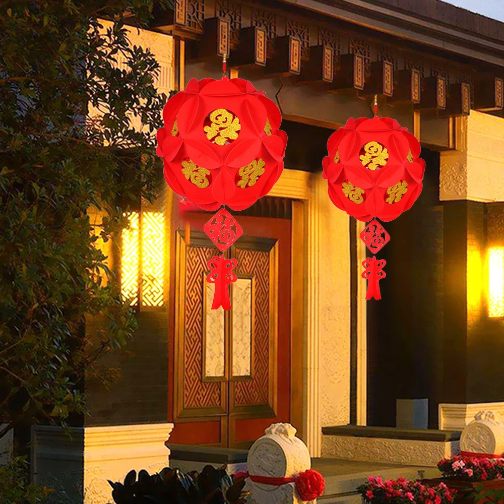 3d китайский фонарь, лампа на Рождество, Год, креативный декор, подвесная, для дома, модная, удача, украшение, праздничный узор, традиционный подарок, Декор
