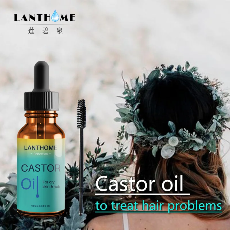 Lanthome New10ml масло касторового семени стимулирует рост ресниц и бровей