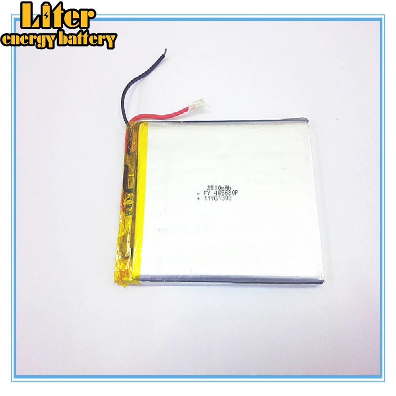 465680 455580 3,7 V, 2500 mAH PLIB; полимерная литий-ионная/литий-ионный аккумулятор для DVR, gps, mp3, mp4, мобильный телефон, динамик