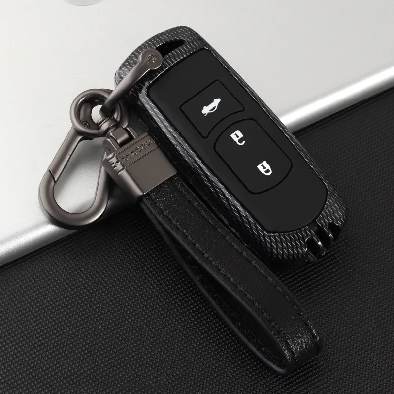 B-black Автомобильный ключ чехол для Mazda 2 mazda 3 mazda 5 mazda 6 CX-3 CX-4 CX-5 CX-7 CX-9 Atenza Axela MX5~ 17 корпус для автомобильного ключа для салона автомобиля - Название цвета: B-black