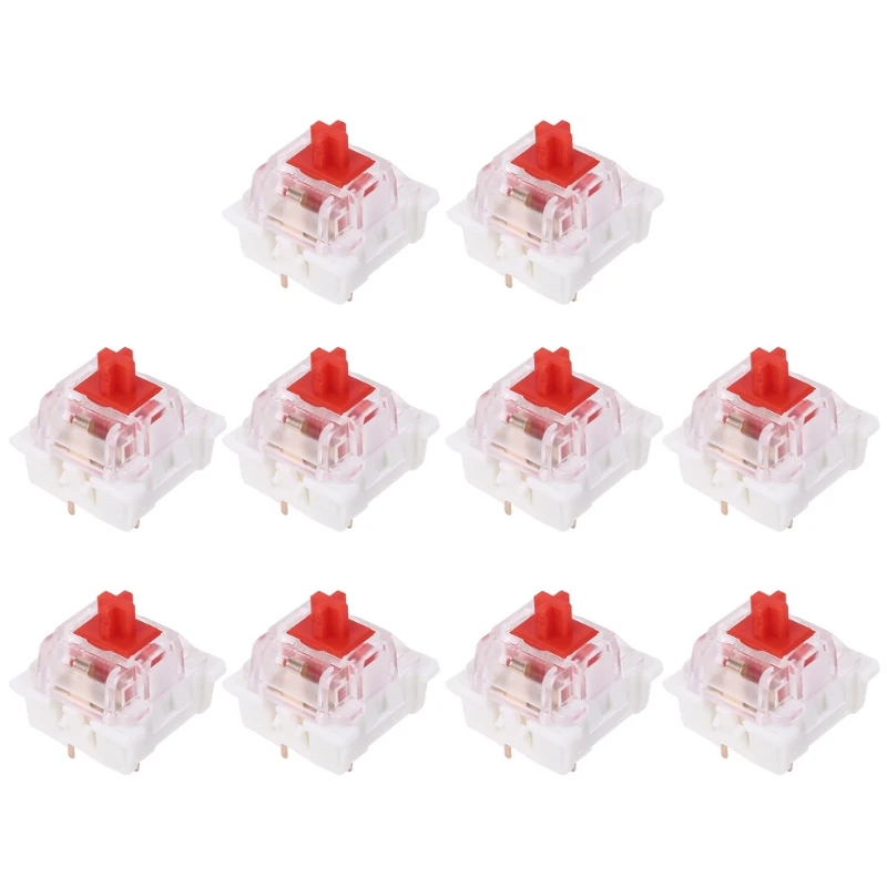 Outemu-3 핀 스위치 블랙 레드 브라운 블루 SMD LED 스위치, 기계식 키보드 교체용 체리 MX 게이트론 diy용