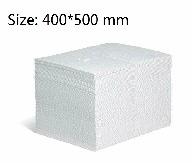 

2mm Thickness Premium Oil Only Absorbing Pads Fuel Soak Spill Protection Mat Size 400*500mm 1/10/20/30pcs You Choose Quantity