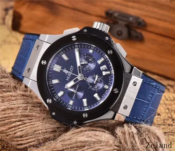 

HUBLOT Luxury Brand quartz Mens Watches Quartz Watch Stainless Steel Strap men's wristwatch classic business dress men's watch