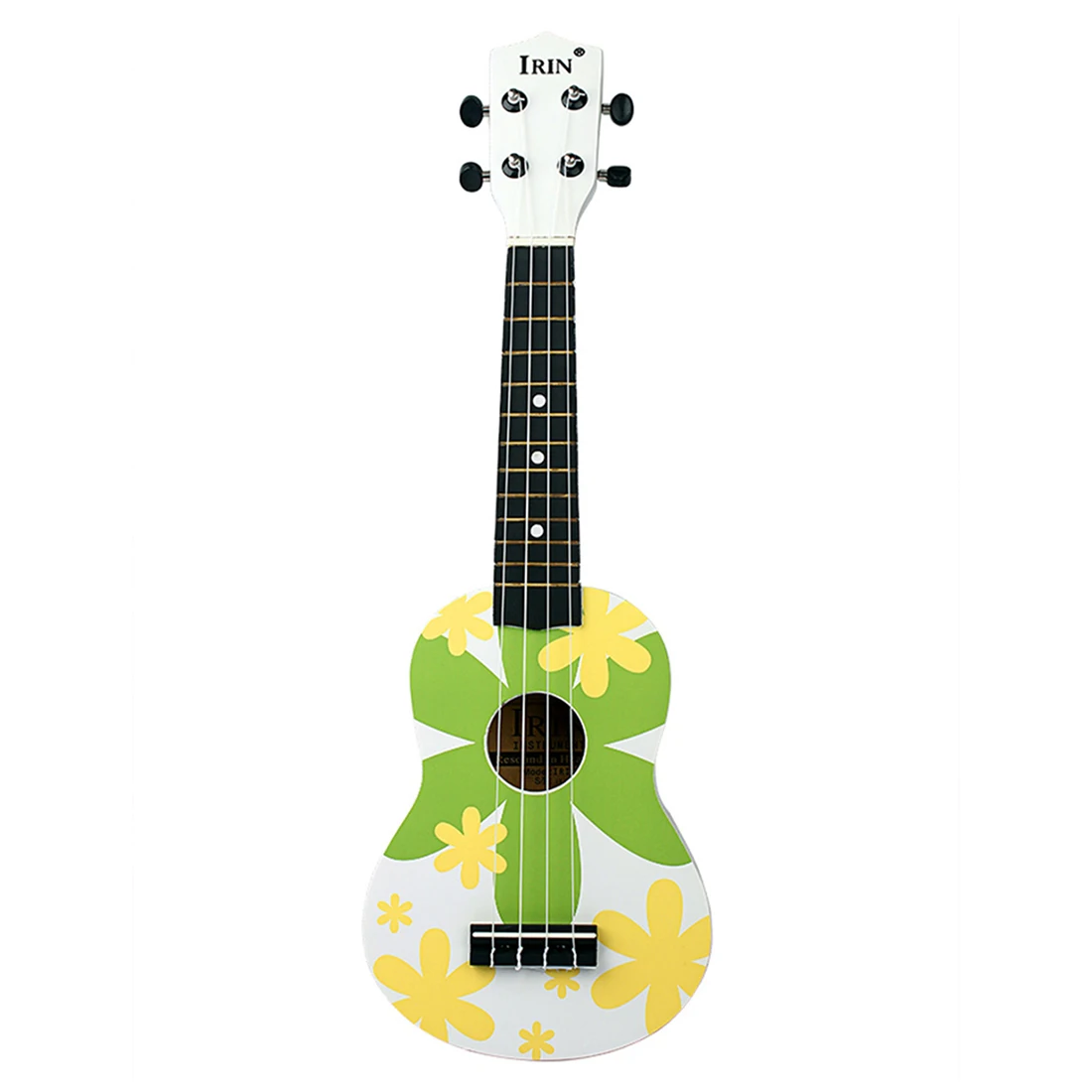 

21-inch Flower Color Ukulele 4 Strings Guitar Musical Instrument for Beginners - Green