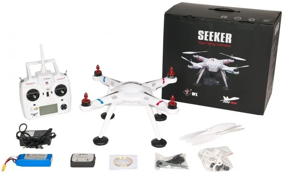 Радиоуправляемый квадрокоптер WL Toys V303 Seeker GPS FPV 2.4G- V303