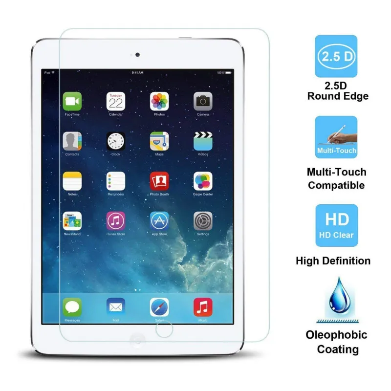 Premium Tempered Glass Screen Protector iPad Mini 1/2/3,iPad 2/3/4/9.7/10.5/12.9 