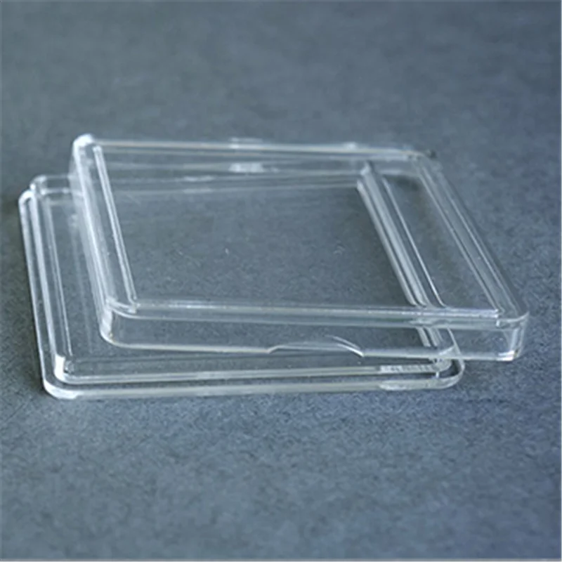 10Pieces High Quality Plastic Containers Square Case For Token Board Game Holder Protector Boxes