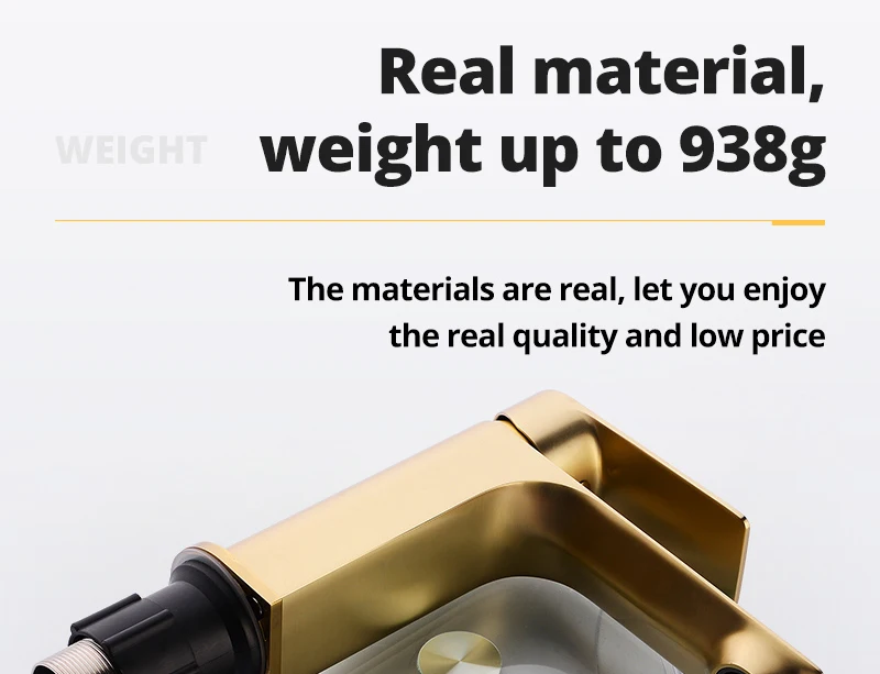 Brass brushed gold Kitchen Faucet Extension Hot and Cold Water Kitchen Faucets Mixer Tap Sink Bar Sink Basin Faucets (13)
