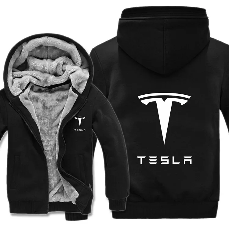 Зимние толстовки с капюшоном «Tesla» мужское модное пальто шерстяная куртка с подкладкой толстовки с теслой с капюшоном Мужское пальто HS-013 - Цвет: as picture1