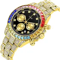 Top Luxus Marke Uhr Für Männer Diamant Herren Uhren Gold Silber Große Zifferblatt Mann Armbanduhr Sport Business Männlichen Uhr Neue reloj