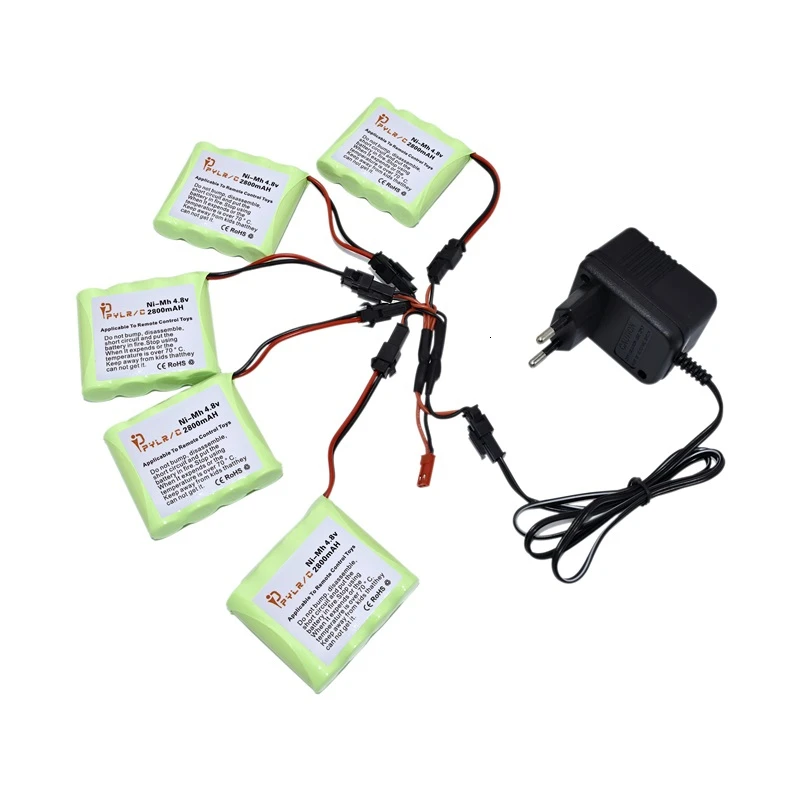 4,8 v 2800mah Ni-MH аккумулятор и зарядное устройство для радиоуправляемых игрушек, автомобилей танков, роботов, пушки 2800mah AA 4,8 v перезаряжаемый аккумулятор для радиоуправляемых лодок