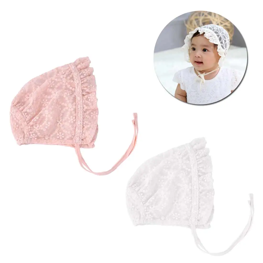 Детская кружевная шляпа Детская Шапочка летняя новорожденная фотография Реквизит дамская шляпа без полей реквизит для ребенка новорожденный реквизит