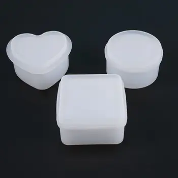 

DIY Crystal Epoxy Resin Mold Silicone Storage Box Mould Handmade Crafts Jewelry Making Tools