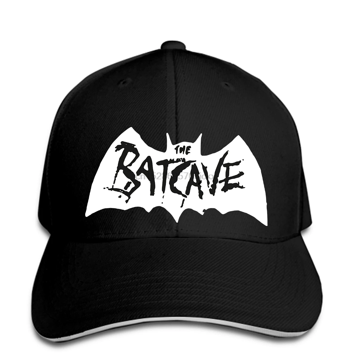 Черная бейсбольная кепка в стиле «бэткейв» в готическом стиле унисекс, новая волна, Кепка-бейсболка в готическом стиле