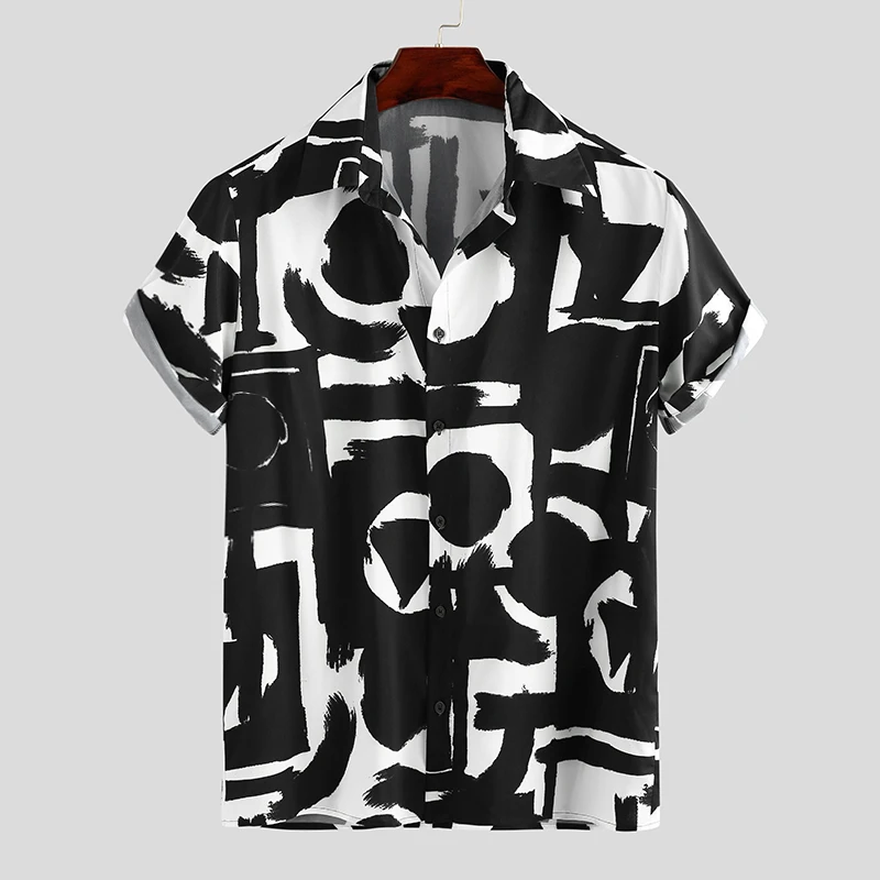 InterestPrint Mens Casual Shirt Geometric Hounds Tooth T Shirts Casual Short Sleeve Tee Shirts S-5XL InterestPrint Mens Casual Shirt Geometric Hounds Tooth T Shirts Casual Short Sleeve Tee Shirts S-5XL