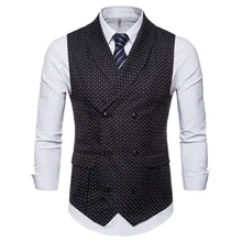 Осень, новые продукты, мужской жилет, мужской деловой стиль, повседневный шаль с отворотом, мужской жилет