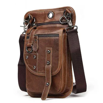 

2020 new fashion Genuine Leather Man Belt Pocket Male Package Leisure Time More Function luxury handbags women bags designer