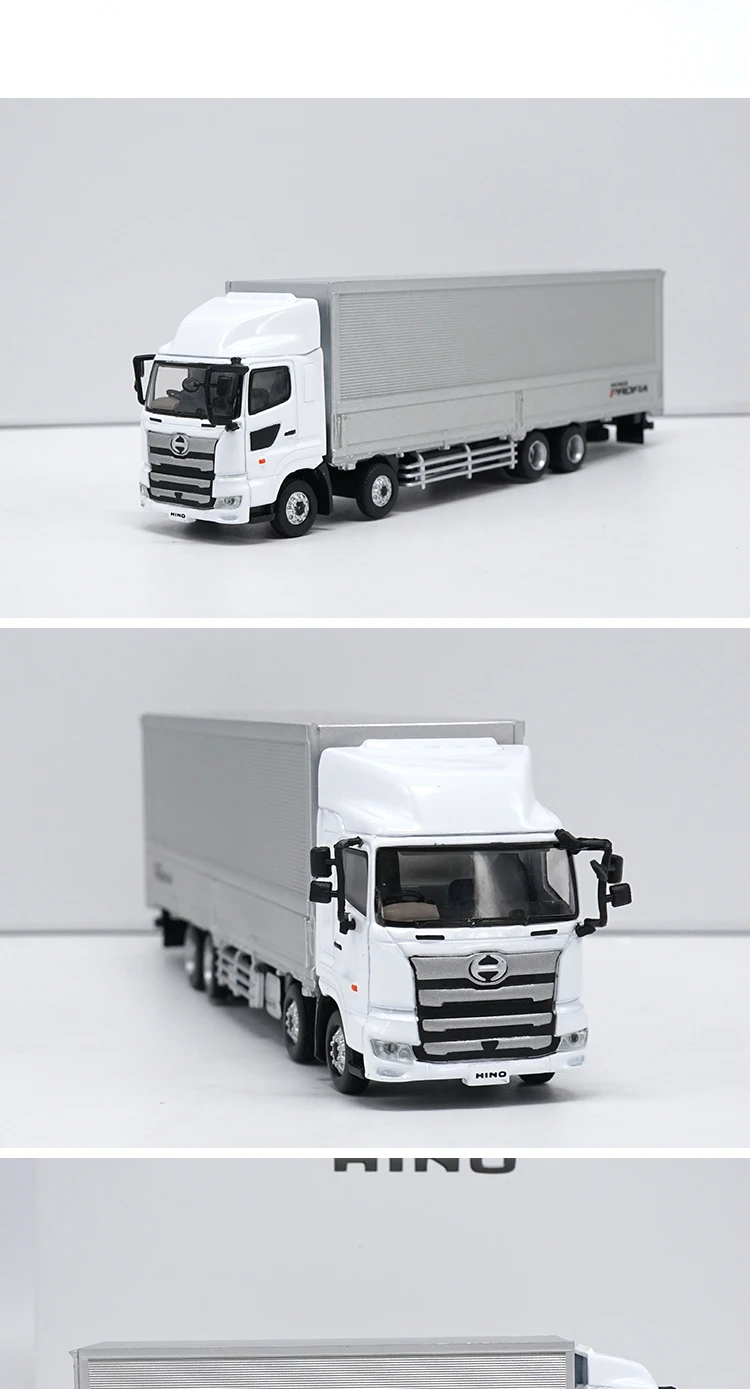 Коллективный HINO RANGER PROFIA литой металлический автомобильный контейнер грузовика-трейлера модель 3 единицы комплект