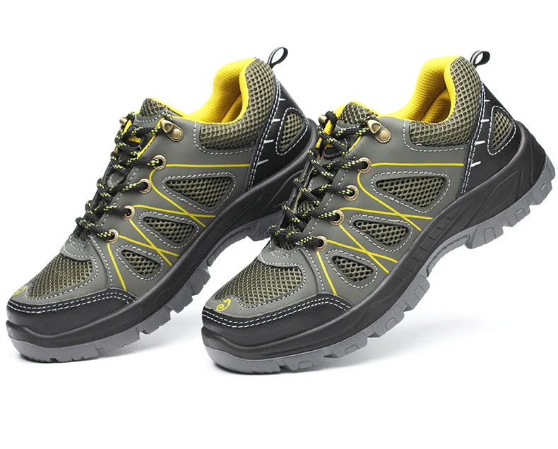 Breathable Safety Shoes Steel Toe Safety Work Sneakers 