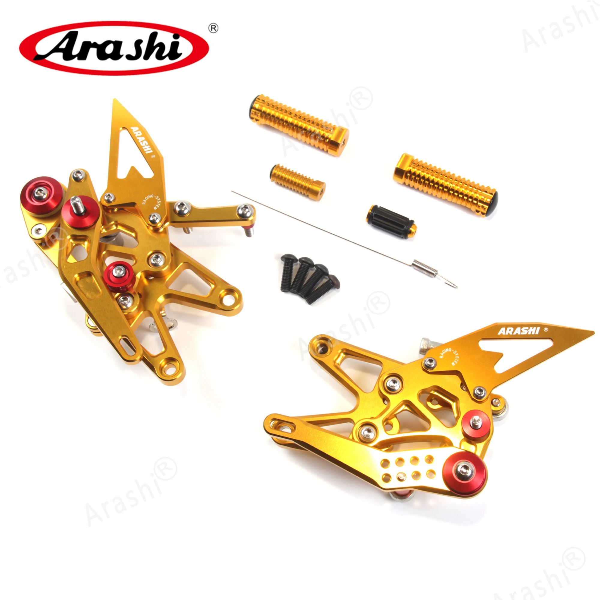 ARASHI CNC Регулируемые подножки для TRIUMPH DAYTONA 675 675R 2013 2018 колышки ног наездник заднего