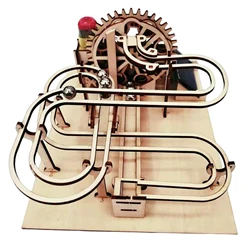 3d de madeira solar mármore run puzzle artesanato brinquedo, presente para adultos & meninos adolescentes meninas, idade 14 +, diy modelo kits de construção