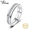 JewelryPalace-anillos de boda de CZ para mujer, 925 anillos de plata esterlina de aniversario apilable, sortija Eternity, joyería de plata 925 ► Foto 1/6