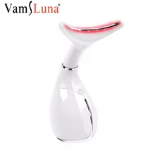 Машина для удаления морщин двойной подбородок Редуктор Вибрация нагрев подтяжка кожи шеи кожи машина микро Вибрационный Электрический Красота Инструменты