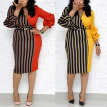 Special Offers MD African Print Striped Dresses Women Plus Size Dashiki Maxi Dress Elegant Ladies Slim Bodycon Dress 2020 African Party Clothes Special Offers MD African Print Striped Dresses Women Plus Size Dashiki Maxi Dress Elegant Ladies Slim Bodycon Dress 2020 African Party Clothes