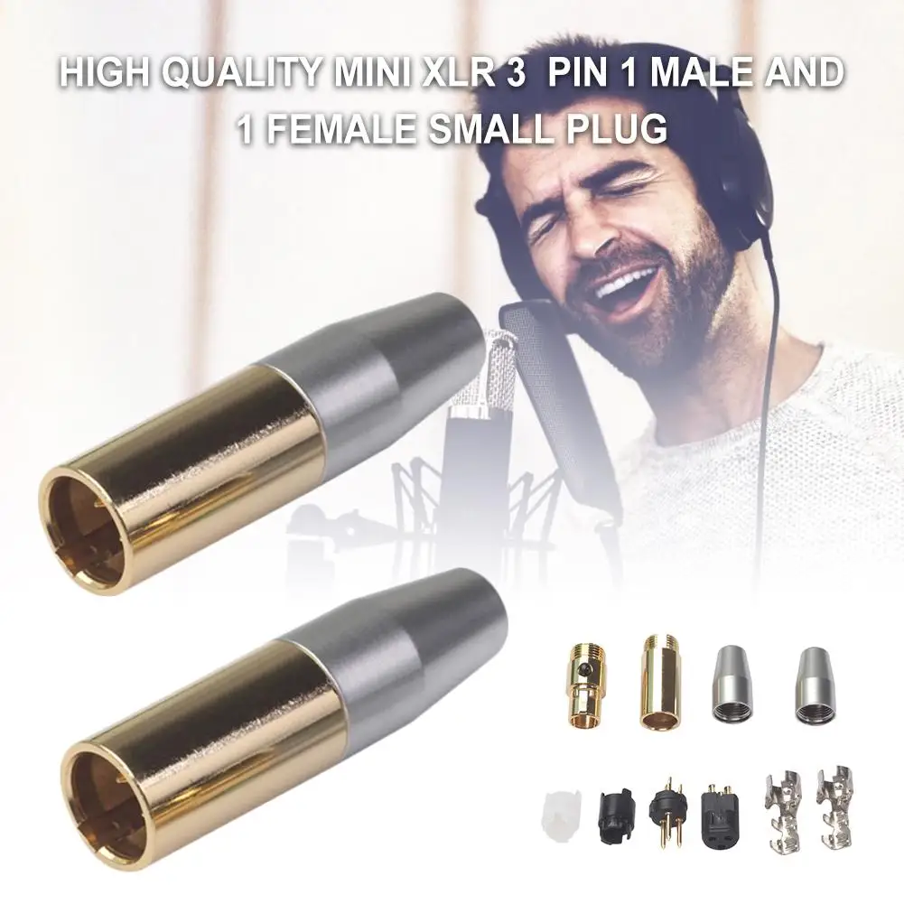 Высокое качество Мини XLR 3 Pin гнездовой разъем маленький XLR аудио разъем для подключения микрофона для микрофона пайки прямые волосы