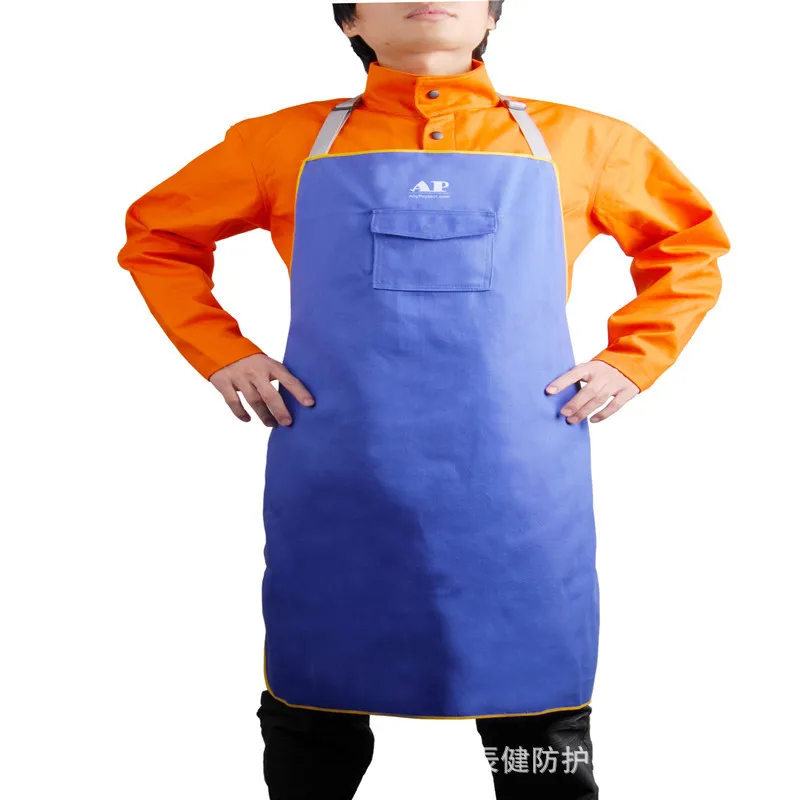 

Umeng AP-7036 Fire-retardant Cloth Apron Fireproof Fabric Apron Welding Apron Predecessor Protective Apron Wholesale