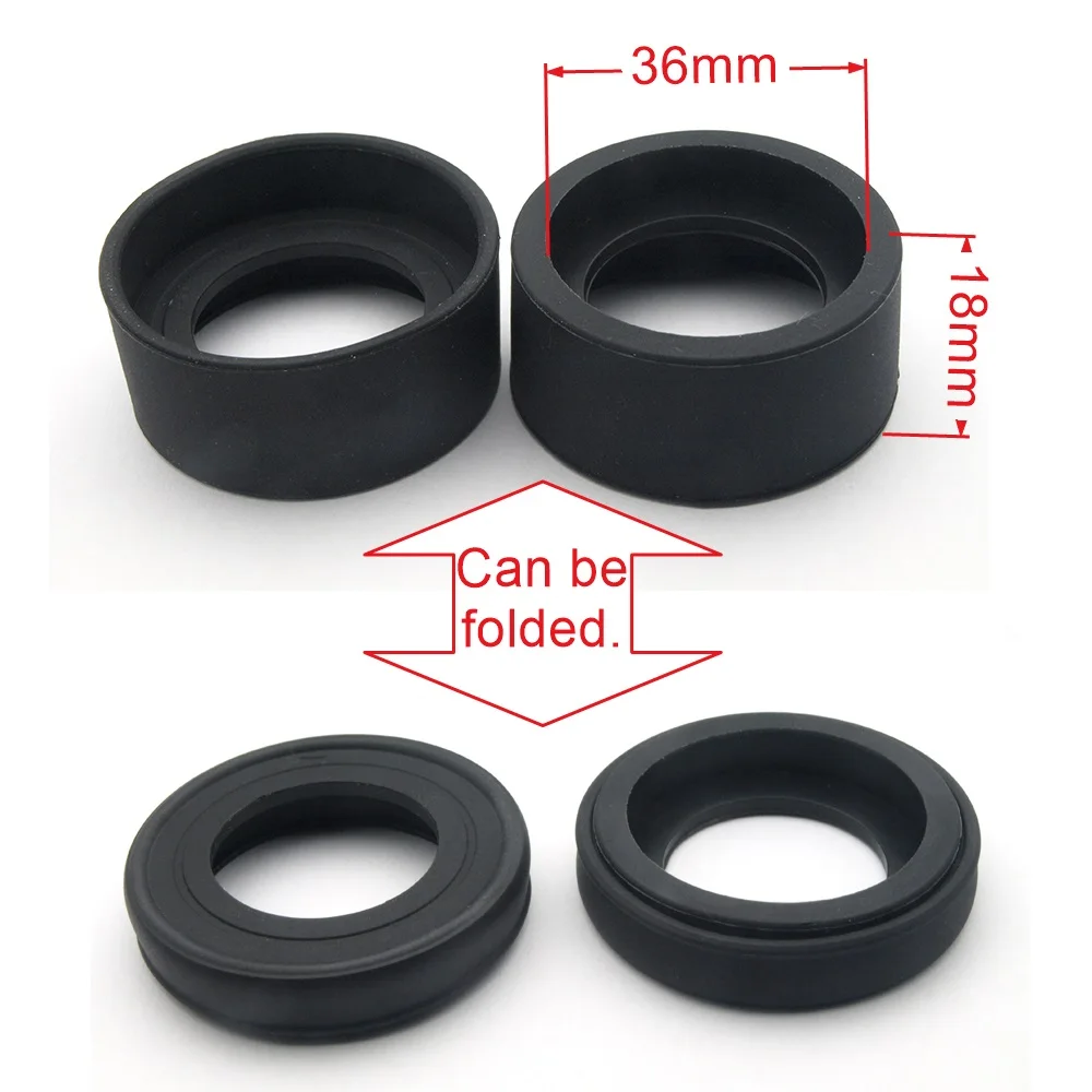 2 pcs/set 34mm Diameter Rubber Eyepiece Cover Eyeguards Eye Shields Protection Stereo Microscope Telescope Monocular Binocular 5