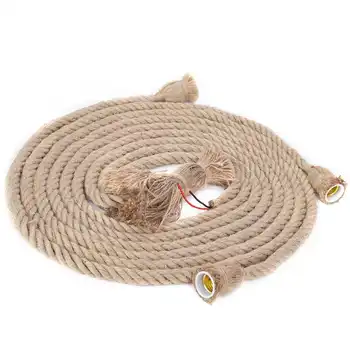 

3m E27 85-265V Retro Vintage Pendant Lamp Hemp Rope Ceiling Filament Light Fixture